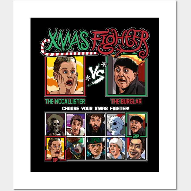 Xmas Fighter - Home Alone Wall Art by RetroReview